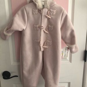 Brand new baby girl bunting suit.